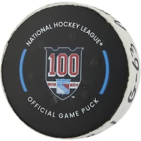 Matias Maccelli Toronto Maple Leafs Game-Used Goal Puck from March 5, 2026 vs. New York Rangers