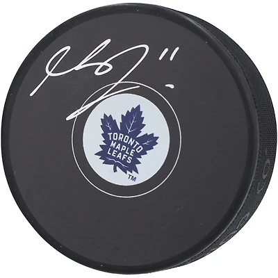 Max Domi Toronto Maple Leafs Autographed Hockey Puck 