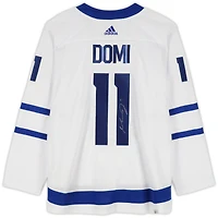Maillot authentique adidas blanc autographié par Max Domi des Maple Leafs de Toronto