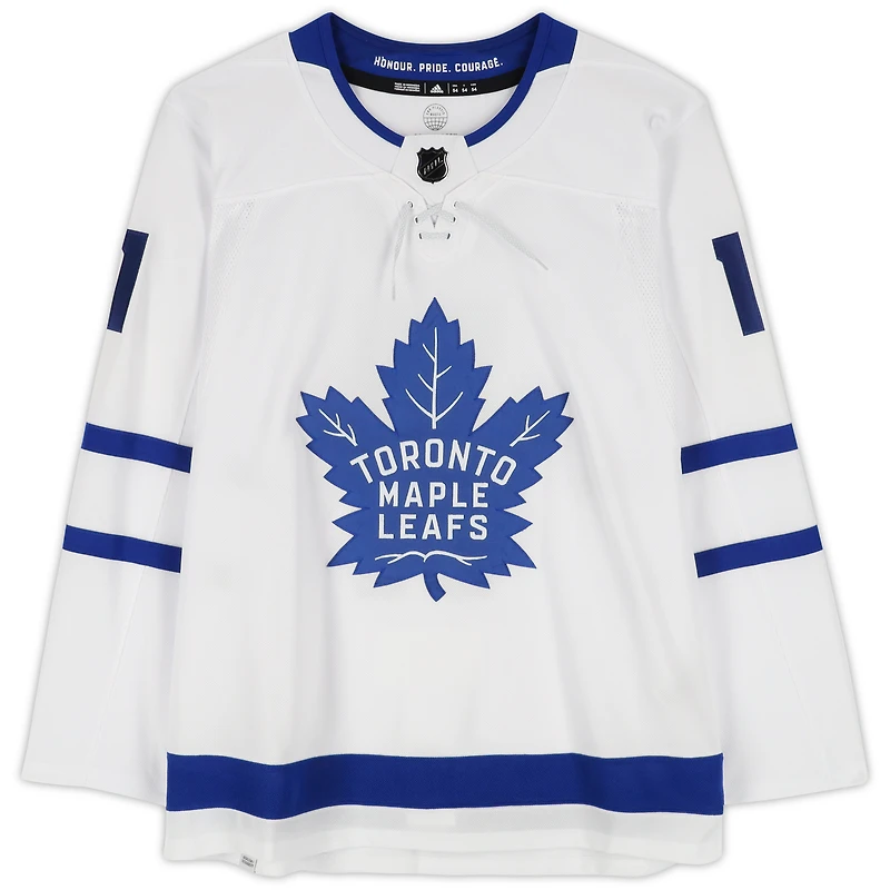 Maillot authentique adidas blanc autographié par Max Domi des Maple Leafs de Toronto
