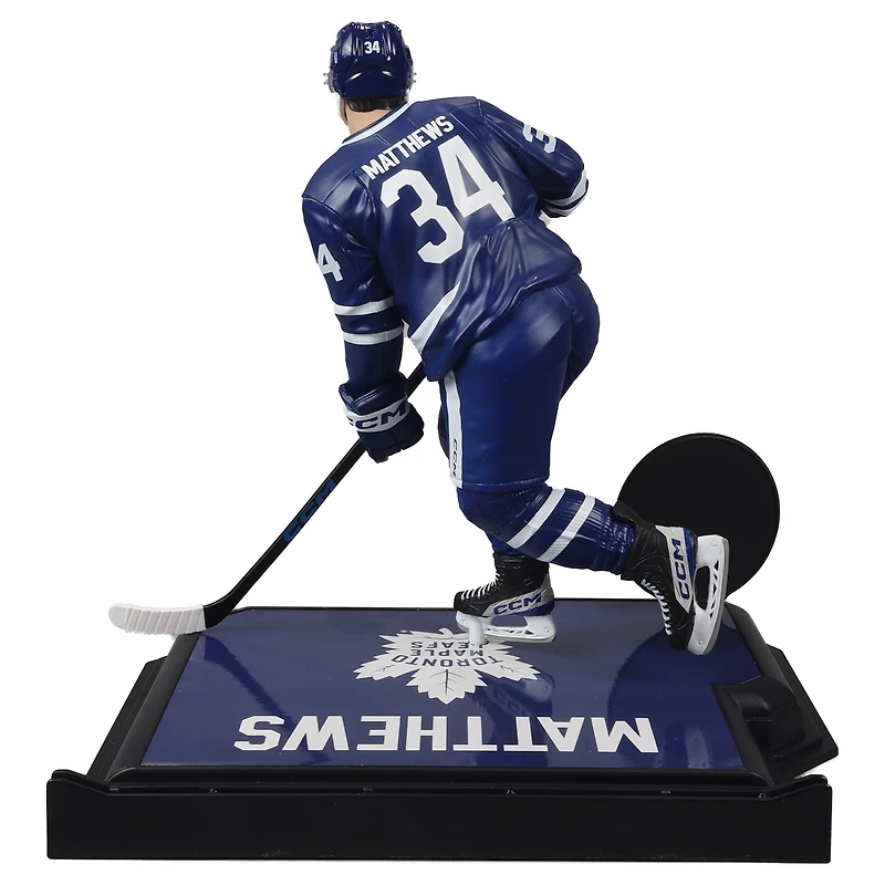 Figurine articulée Auston Matthews des Maple Leafs de Toronto de McFarlane Toys (18 cm).