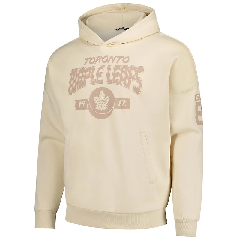Sweat à capuche kaki William Nylander pour homme avec nom et numéro des Maple Leafs de Toronto