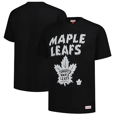 Men's Mitchell & Ness  Black Toronto Maple Leafs Puff Oversized T-Shirt