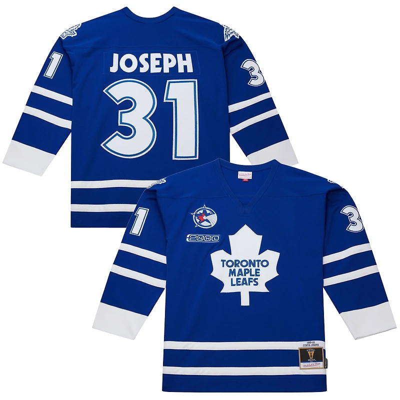 Men's Mitchell & Ness Curtis Joseph Royal Toronto Maple Leafs 1999/2000 Power Play Jersey