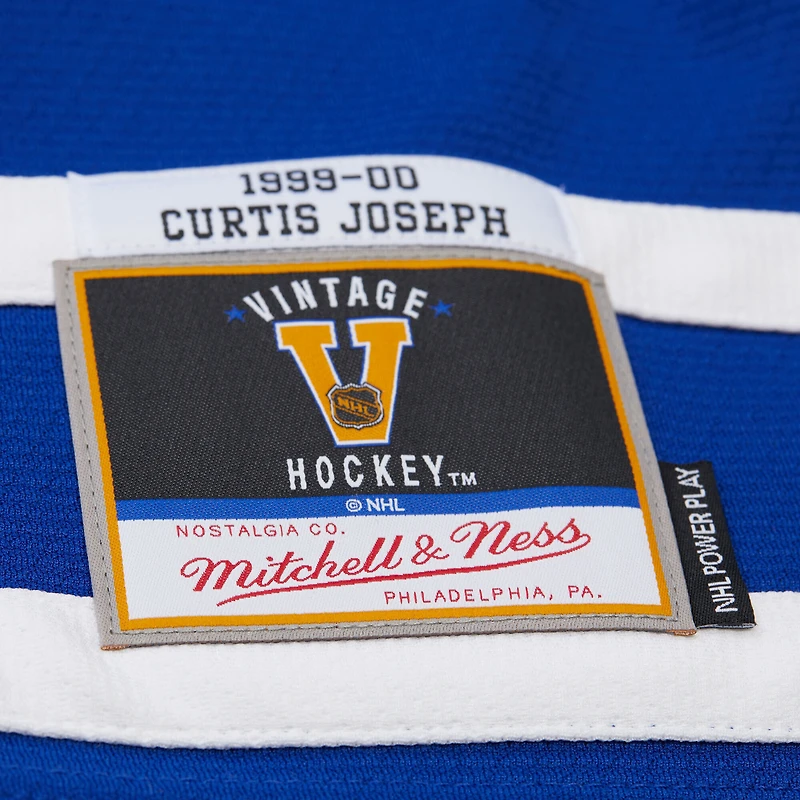 Maillot rétro Powerplay Mitchell & Ness Curtis Joseph Royal des Maple Leafs de Toronto 1999/2000 pour homme