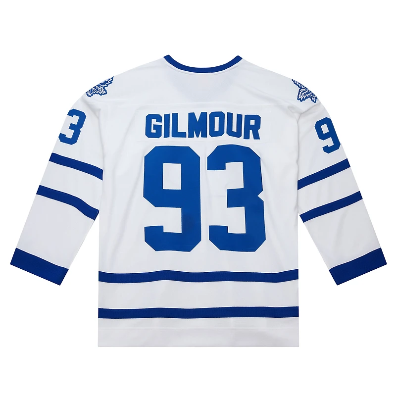 Maillot rétro Powerplay blanc Mitchell & Ness Doug Gilmour des Maple Leafs de Toronto 1992/93 pour homme