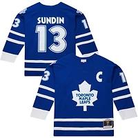 Men's Mitchell & Ness Mats Sundin Royal Toronto Maple Leafs 1997/98 Throwback Powerplay Jersey