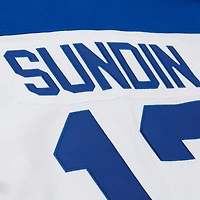 Maillot rétro Powerplay blanc pour homme Mitchell & Ness Mats Sundin des Maple Leafs de Toronto