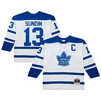 Maillot rétro Powerplay blanc pour homme Mitchell & Ness Mats Sundin des Maple Leafs de Toronto