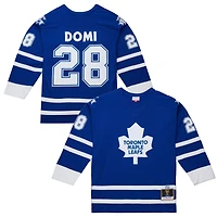 Maillot de jeu puissance Mitchell & Ness Tie Domi Royal des Maple Leafs Toronto 2000/01 pour homme