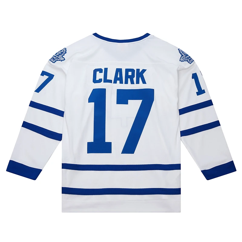 Maillot rétro Powerplay blanc Mitchell & Ness Wendel Clark des Maple Leafs de Toronto 1992/93 pour homme