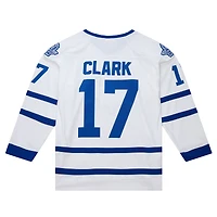 Maillot rétro Powerplay blanc Mitchell & Ness Wendel Clark des Maple Leafs de Toronto 1992/93 pour homme