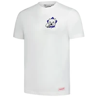 T-shirt en peluche blanc pour homme Mitchell & Ness avec logo des Maple Leafs de Toronto