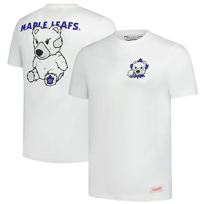 Men's Mitchell & Ness  White Toronto Maple Leafs Plush Doll T-Shirt