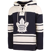 Chandail à capuchon avec numéro et nom du joueur des Maple Leafs de Toronto '47 Auston Matthews Navy pour homme