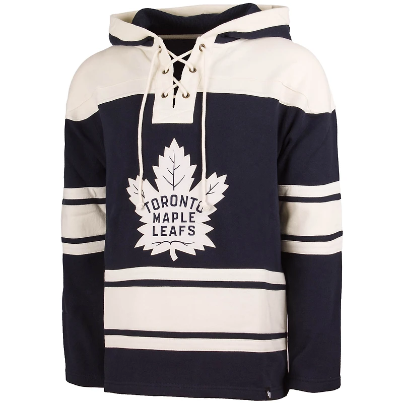 Men's '47 Auston Matthews Navy Toronto Maple Leafs Lacer Player Name & Number Pullover Hoodie