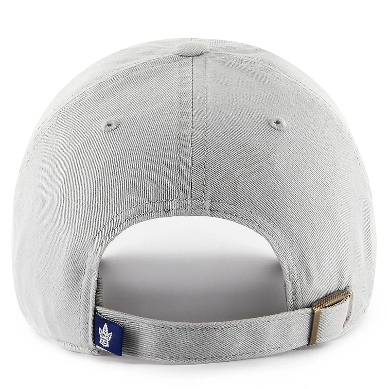 Casquette réglable de nettoyage de l'équipe des Maple Leafs de Toronto '47 grise pour hommes