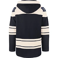 Chandail à capuchon supérieur Lacer des Maple Leafs de Toronto '47 bleu marine/crème pour homme