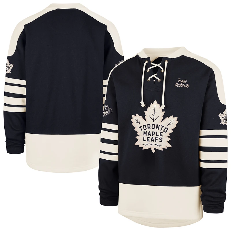 Sweat à capuche Eternal Lacer bleu marine '47 Toronto Maple Leafs Golden Age Sweep Check pour homme