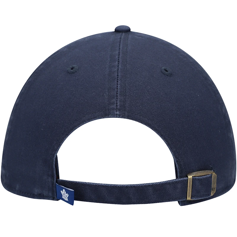 Casquette ajustable « 47 » bleu marine pour homme des Maple Leafs de Toronto Team Clean Up