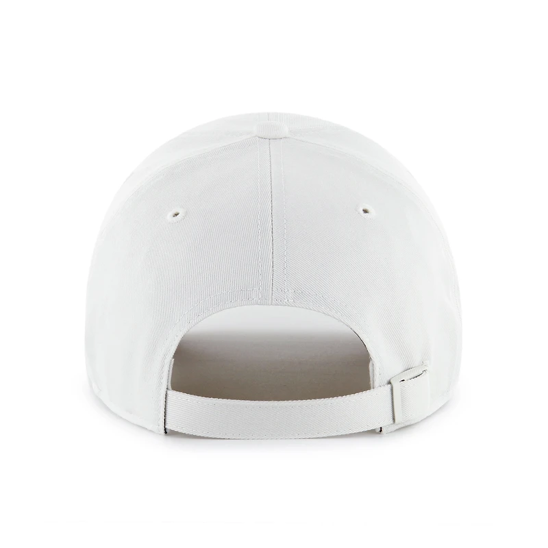 Men's '47 White/Gray Toronto Maple Leafs Foundational Two-Toned Clean Up Adjustable Hat