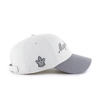 Men's '47 White/Gray Toronto Maple Leafs Foundational Two-Toned Clean Up Adjustable Hat