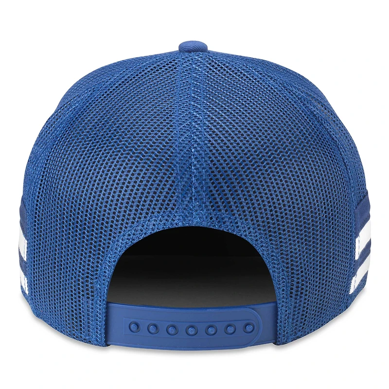 Men's American Needle Blue Toronto Maple Leafs HotFoot Stripes Trucker Adjustable Hat