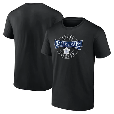 Men's  Black Toronto Maple Leafs Honor Circle T-Shirt