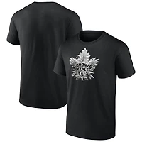 Men's  Black Toronto Maple Leafs Iced Out T-Shirt