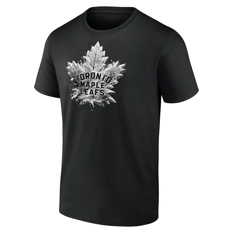 T-shirt noir Iced Out des Maple Leafs de Toronto pour homme