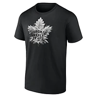 T-shirt noir Iced Out des Maple Leafs de Toronto pour homme
