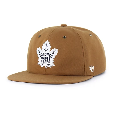 Men's Carhartt x '47 Brown Toronto Maple Leafs Captain Snapback Hat
