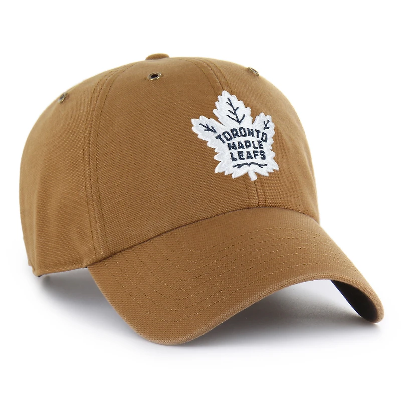 Men's Carhartt x '47 Brown Toronto Maple Leafs Clean Up Adjustable Hat