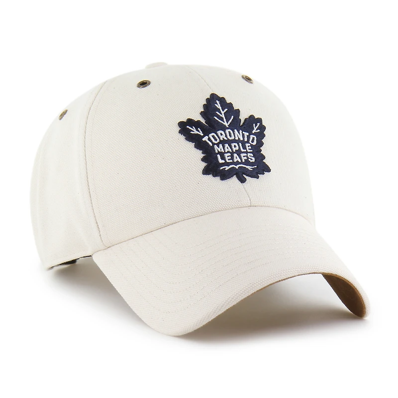 Men's Carhartt x '47 Natural Toronto Maple Leafs Undyed Clean Up Adjustable Hat