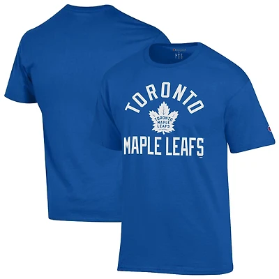Men's Champion  Blue Toronto Maple Leafs Primary Logo Jersey T-Shirt
