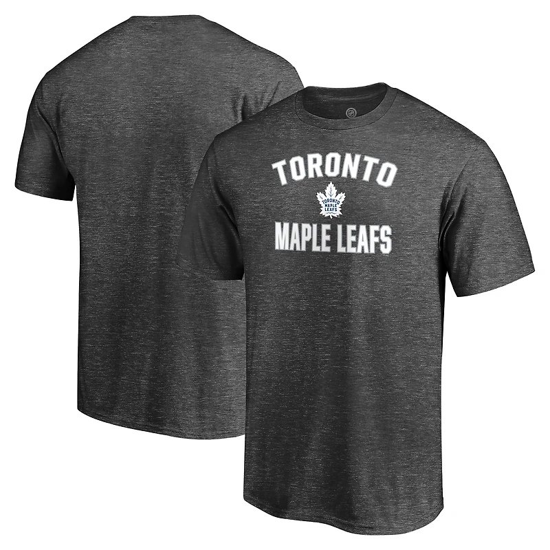 Men's  Charcoal Toronto Maple Leafs Victory Arch T-Shirt