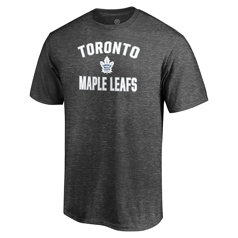 Men's  Charcoal Toronto Maple Leafs Victory Arch T-Shirt