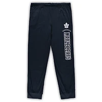 Men's Concepts Sport Navy Toronto Maple Leafs Big & Tall Pullover Hoodie Joggers Sleep Set