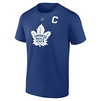 Men's Fanatics Auston Matthews Toronto Maple Leafs Authentic Stack Name & Number T-Shirt