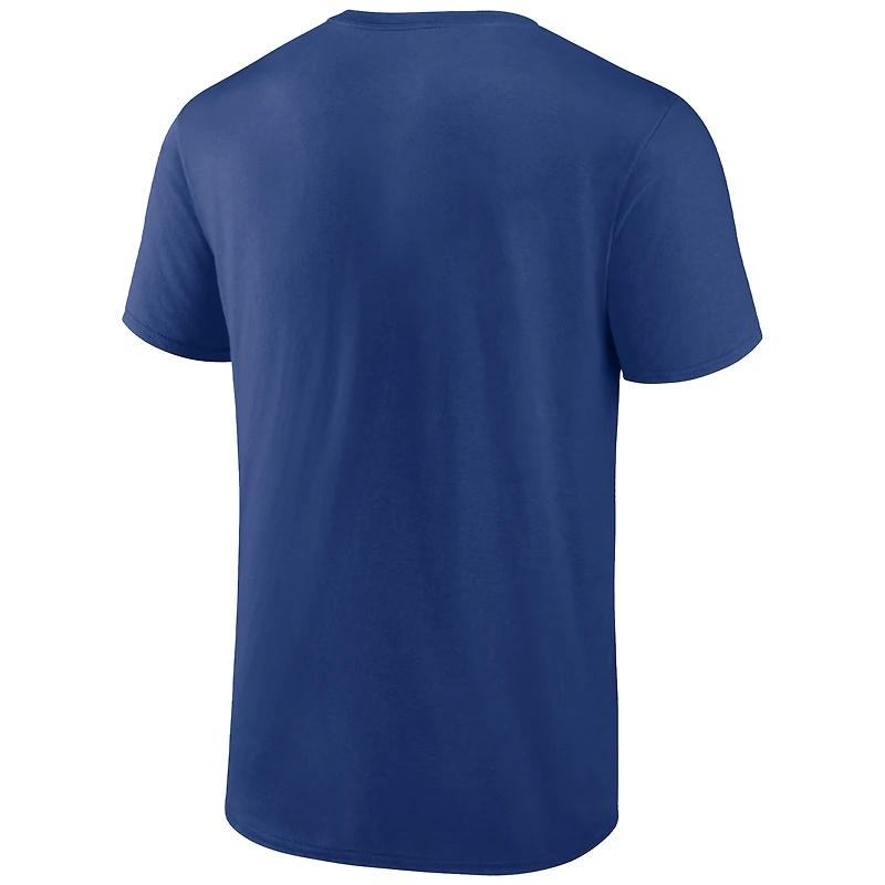 T-shirt bleu Fanatics Auston Matthews des Maple Leafs de Toronto pour hommes, grand et record buts