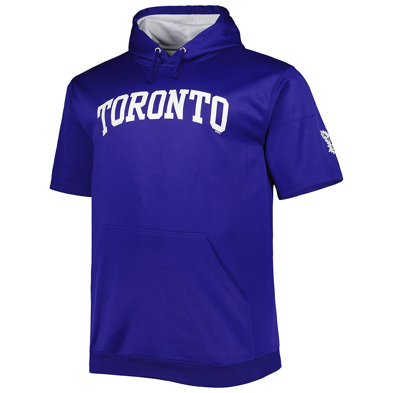Men's Fanatics Auston Matthews Blue Toronto Maple Leafs Big & Tall Name Number Pullover Hoodie