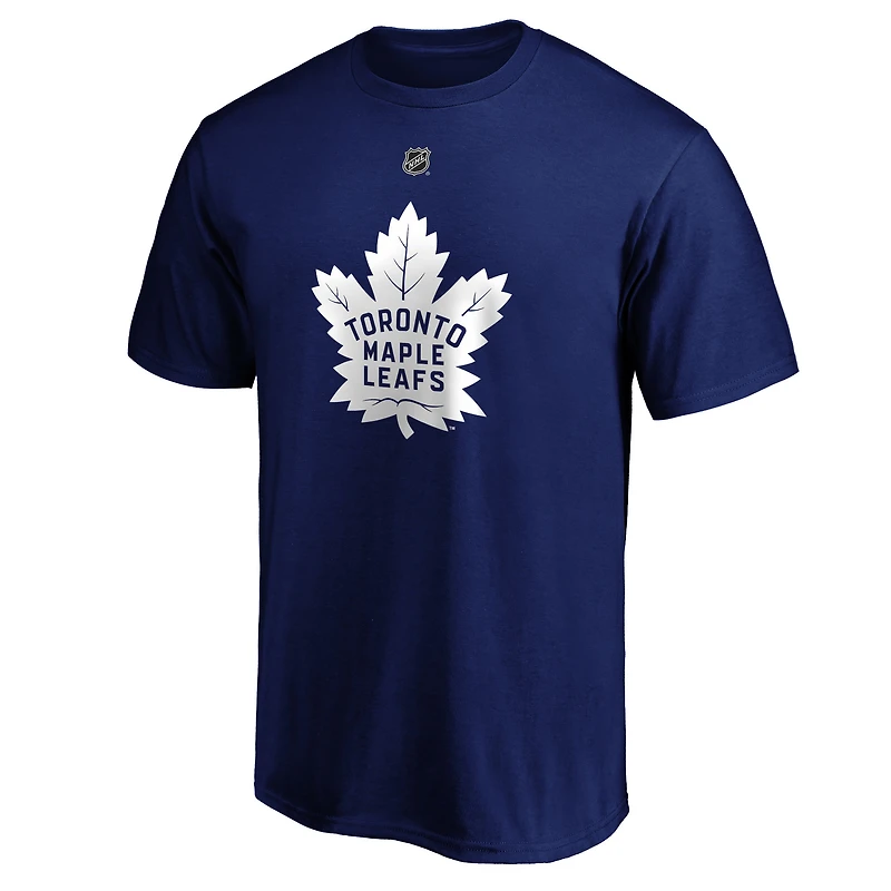 T-shirt bleu avec nom et numéro Auston Matthews des Maple Leafs de Toronto marque fanatiques pour hommes