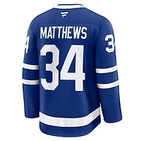 Maillot Fanatics Auston Matthews bleu des Maple Leafs de Toronto, domicile, avec écusson du capitaine, pour homme