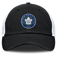 Casquette ajustable Averie Trucker noire/grise pour hommes des Maple Leafs de Toronto Fanatics