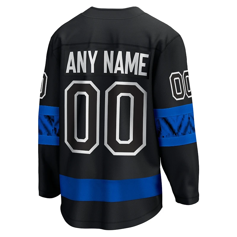 Maillot personnalisé noir Fanatics pour homme des Maple Leafs de Toronto, modèle Breakaway alternatif