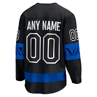 Maillot personnalisé noir Fanatics pour homme des Maple Leafs de Toronto, modèle Breakaway alternatif