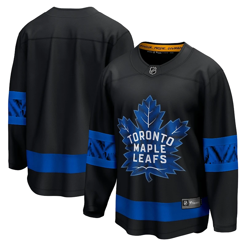 Men's Fanatics Black Toronto Maple Leafs Alternate  Breakaway Jersey