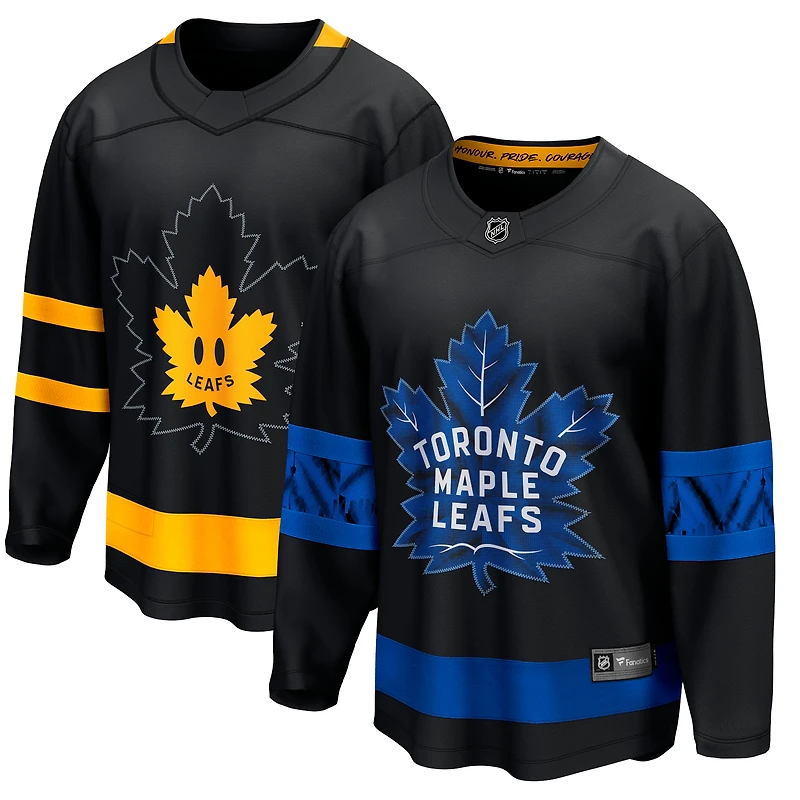 Men's Fanatics Black Toronto Maple Leafs Alternate  Breakaway Jersey