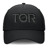 Casquette Fanatics noire authentique pour homme des Maple Leafs de Toronto, équipe route professionnelle, Code Flex