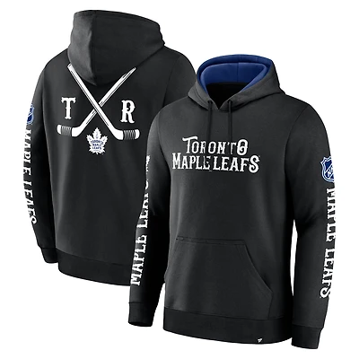 Sweat à capuche en polaire Big City Legacy pour homme Fanatics Black Toronto Maple Leafs